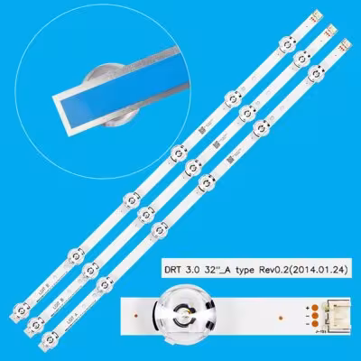 LED juostos komplektas LC320DUE 32LB550 32LB570 32LB580 32LF5600 televizoriams