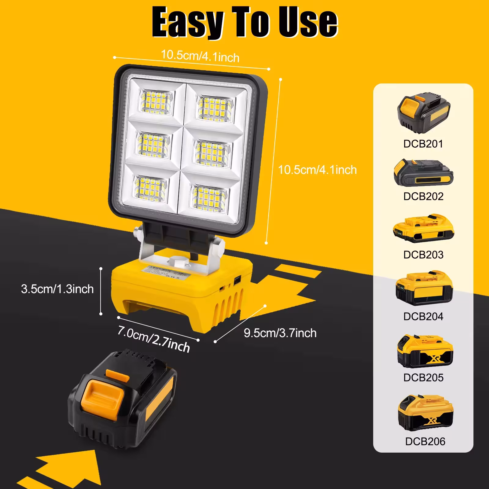 portable working LED light