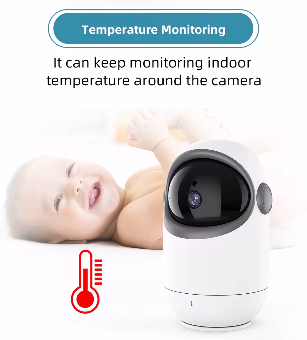 moniteur vidéo pour bébé avec télécommande