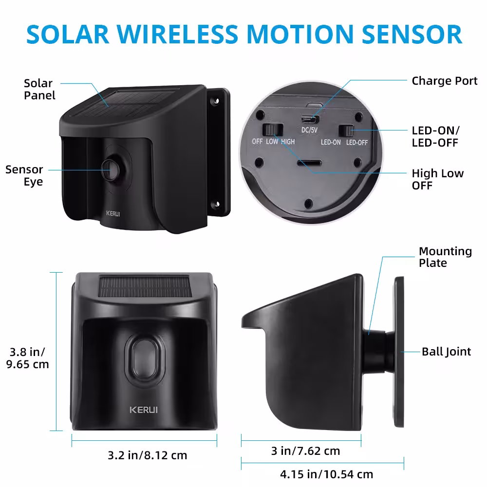 bevielė saugumo sistema judesio sensor