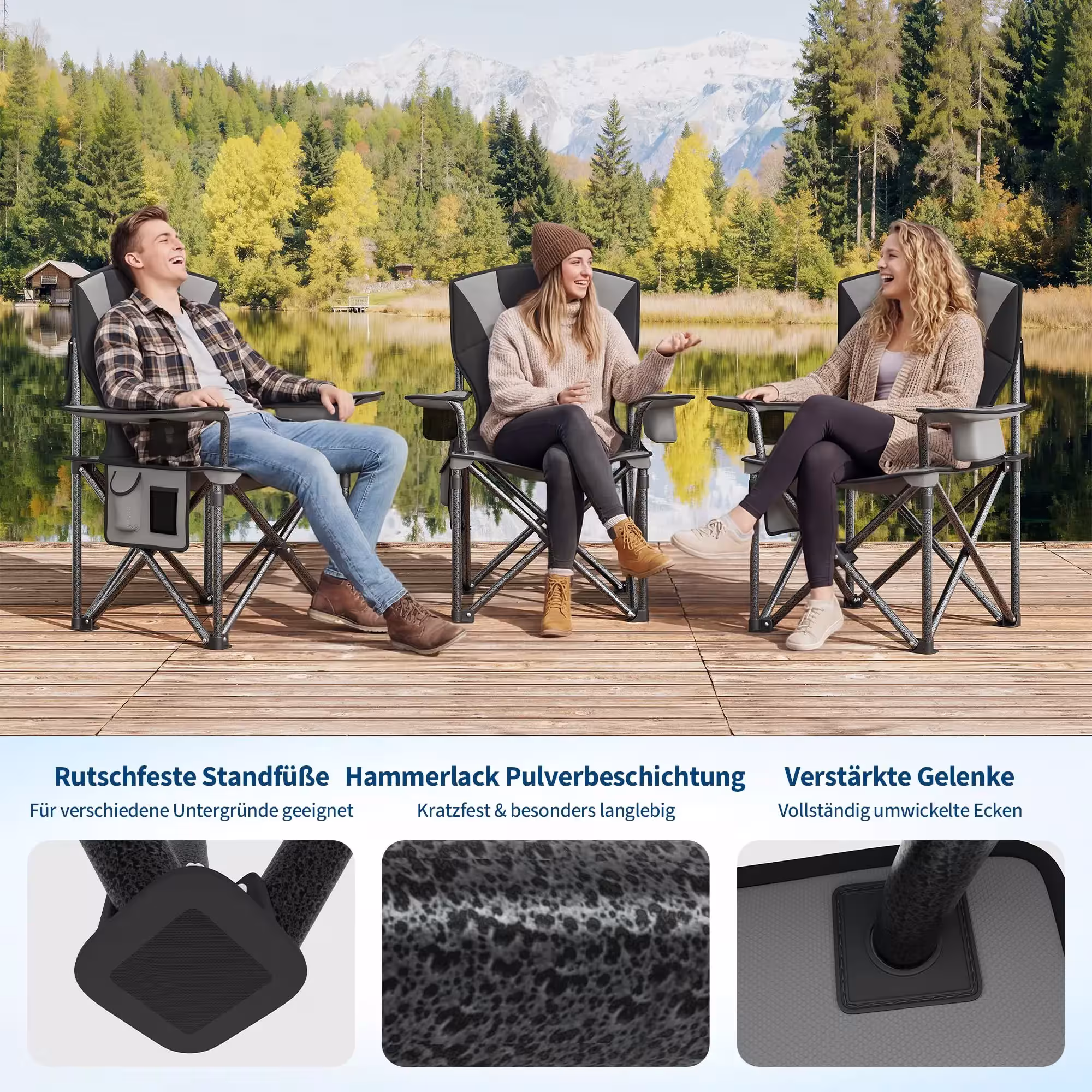 silla de camping plegable
