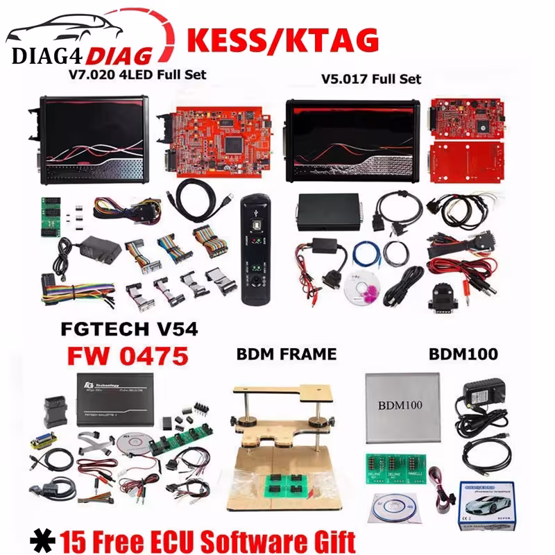 Automobilio diagnostikos įrankis KESS V5.017 KTAG V7.020 OBD2 BDM