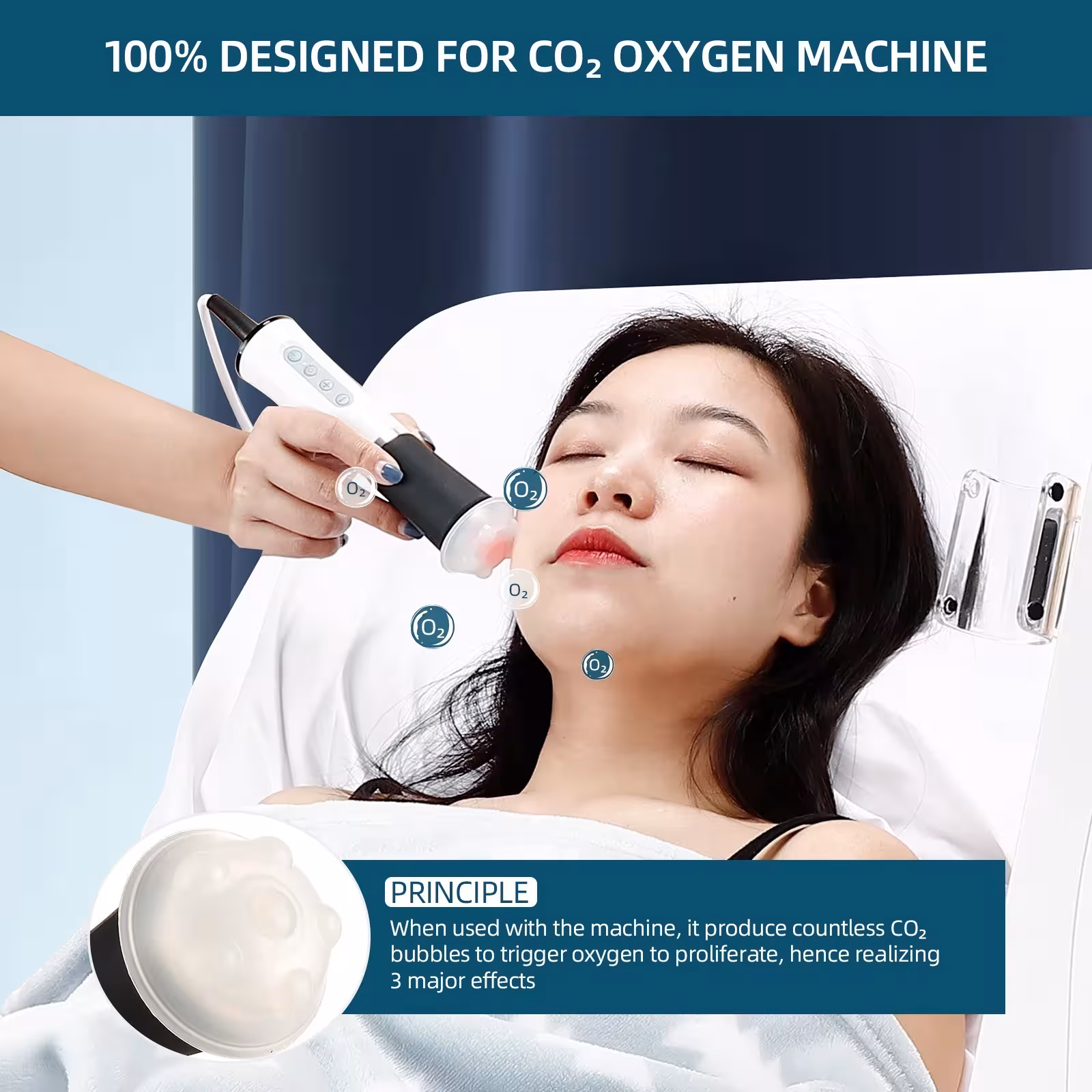 Geles en cápsulas para tratamiento facial de CO2