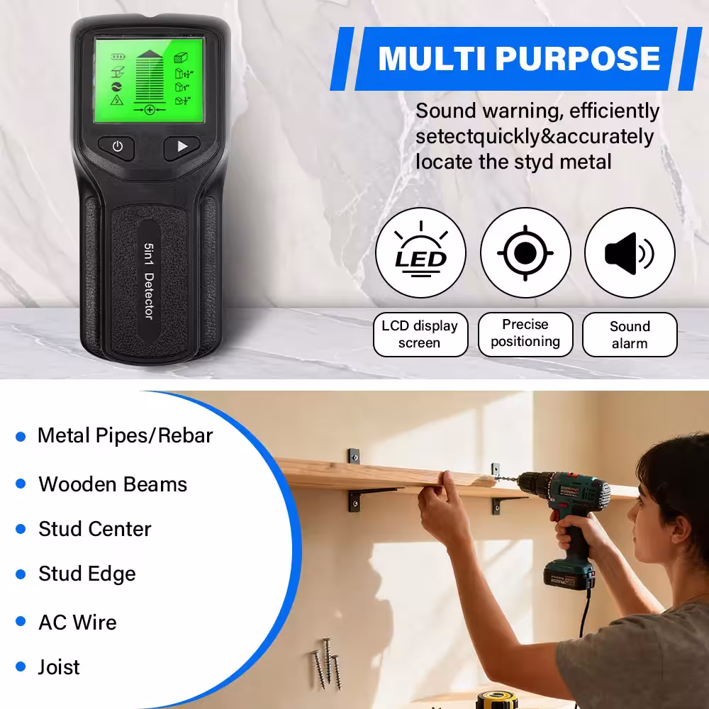 detector de pared para metal