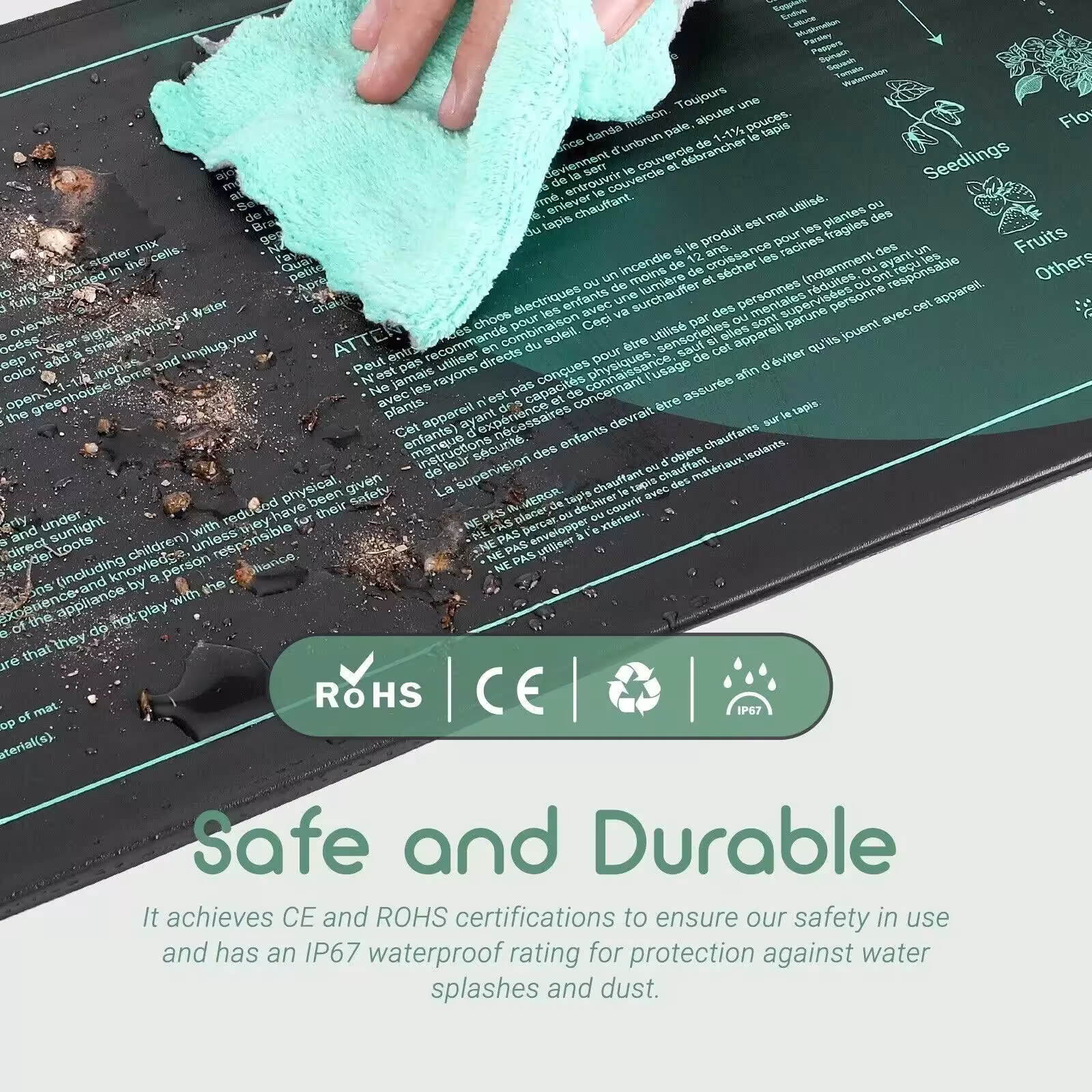 tapis chauffé avec thermostat
