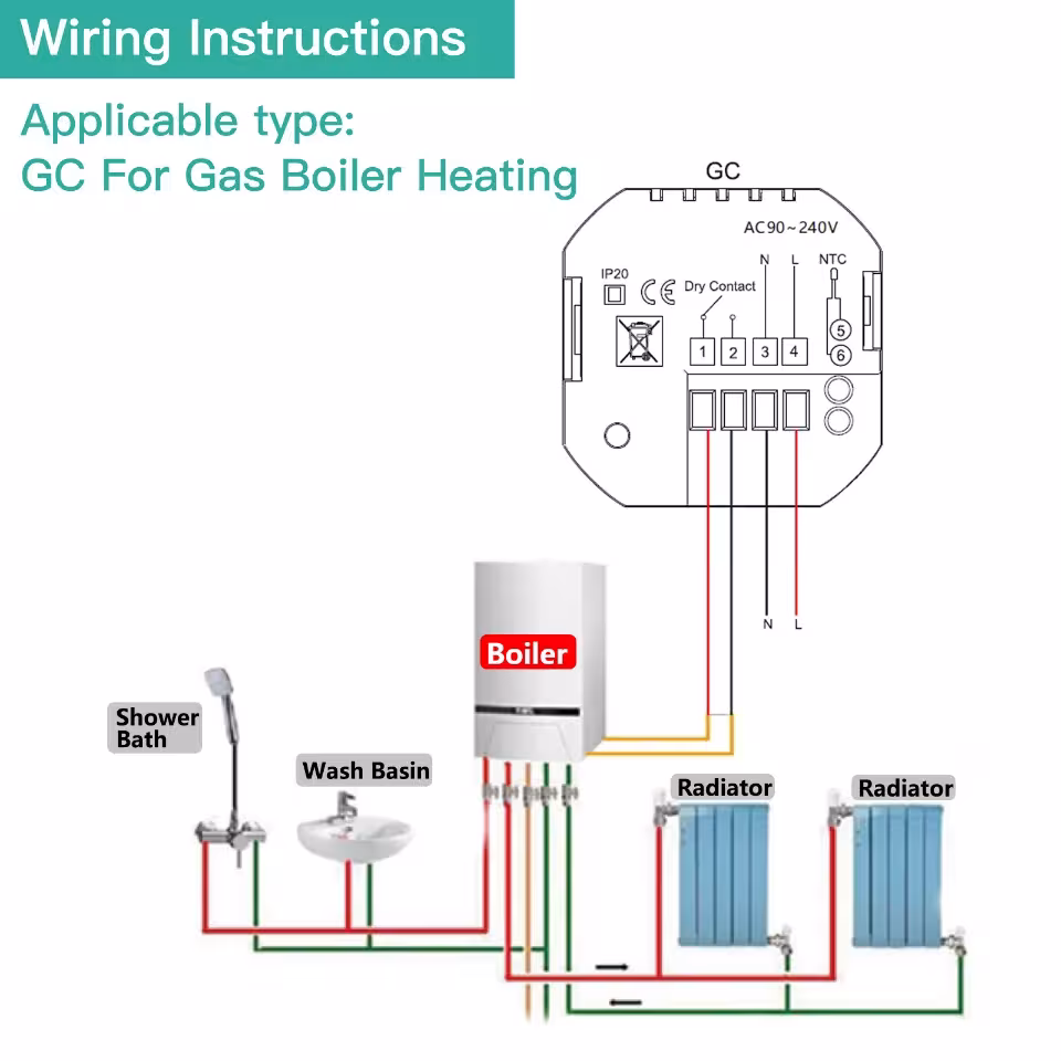 WiFi floor heating thermostat
