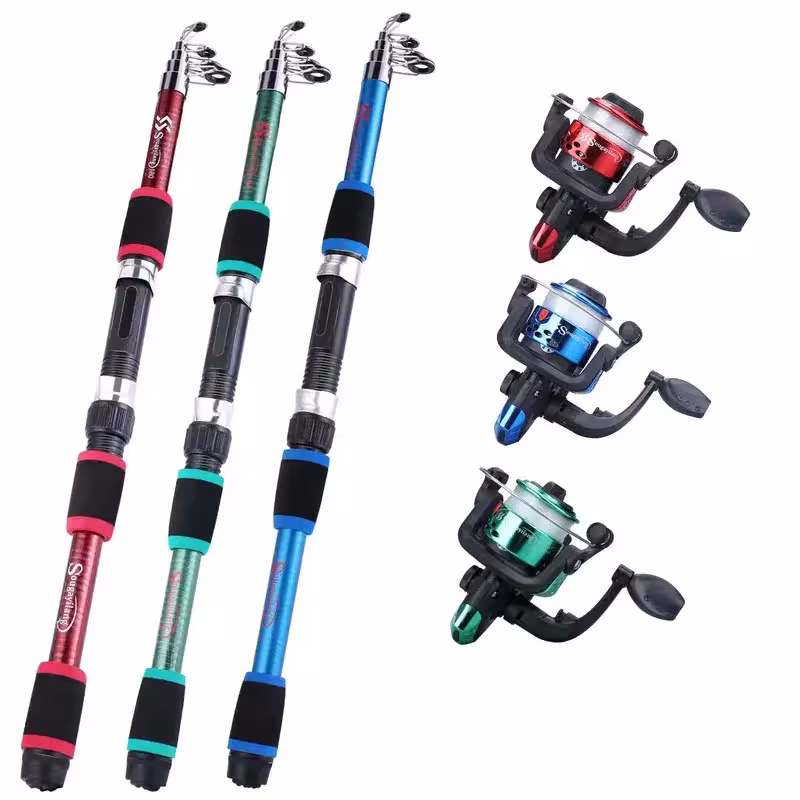 fishing set with roller
