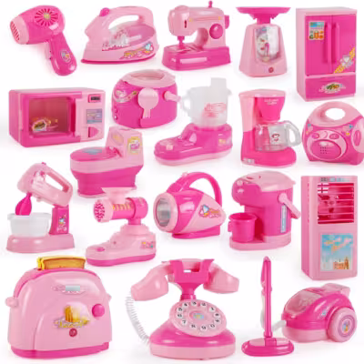 Children's playhouse with kitchen and appliances