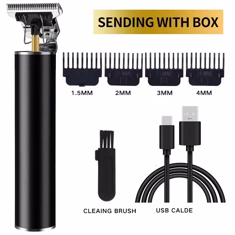 Tondeuse à cheveux électrique professionnelle T9 avec chargeur