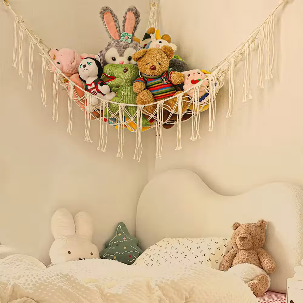 rangement suspendu pour jouets