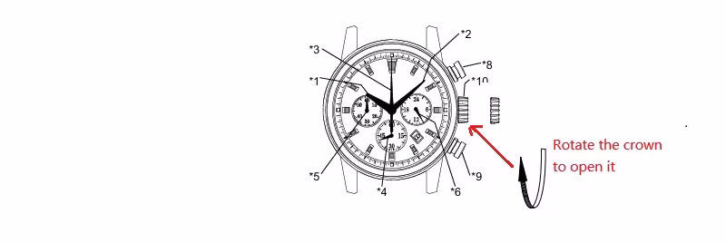 reloj cronográfico masculino