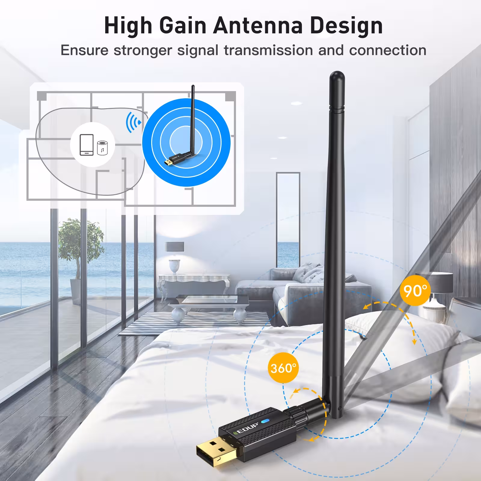 Adattatore USB Bluetooth 5.3