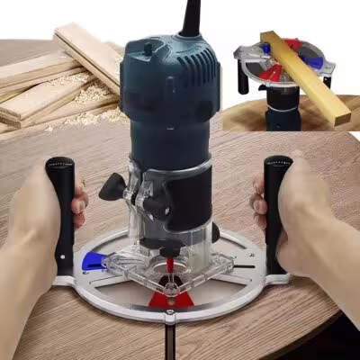 Máquina de fresado para carpintería para cortar ranuras, grabado decorativo, lijado de bordes y trabajos profesionales de carpintería.