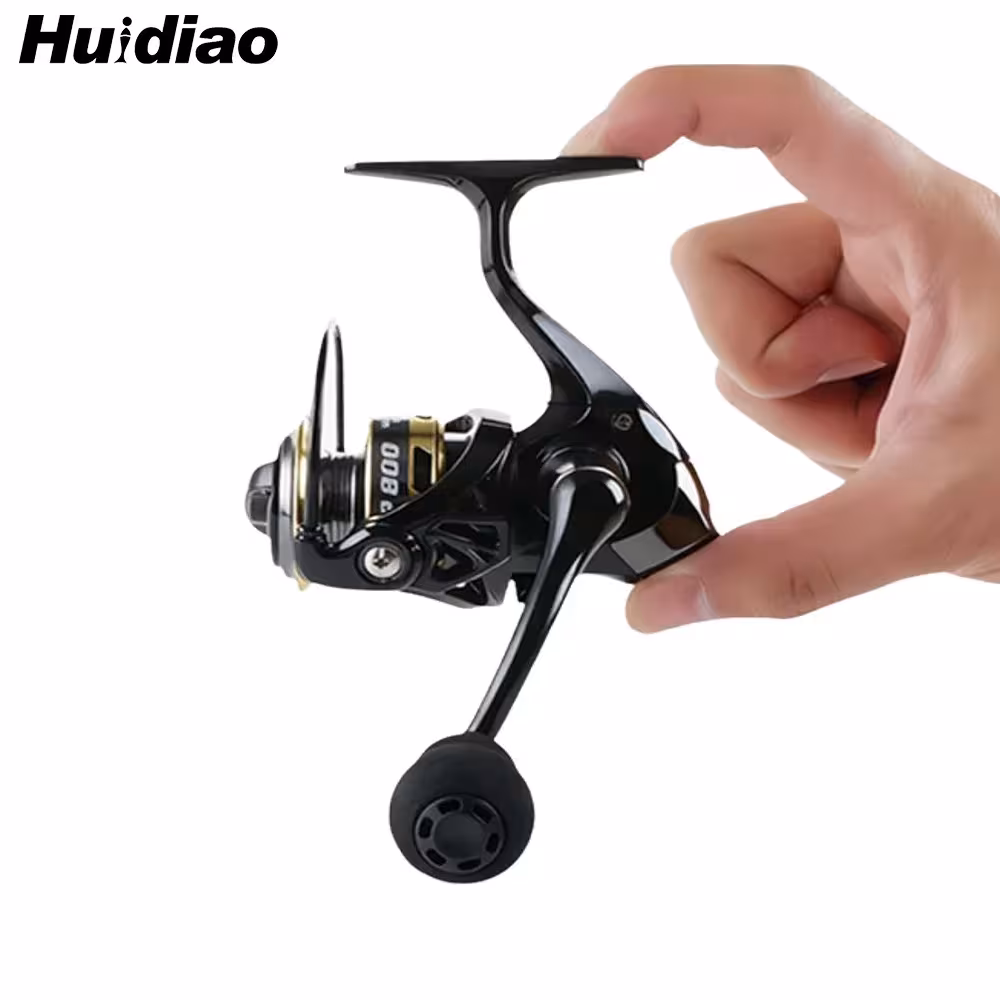 Huidiao 135g Ultralight Spinning Reel 500/800 Kompaktinis Žiemos Žvejybai