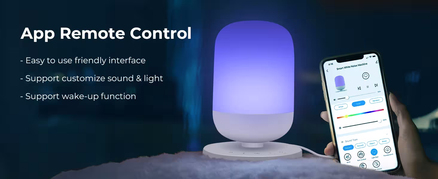 smart white noise machine for baby