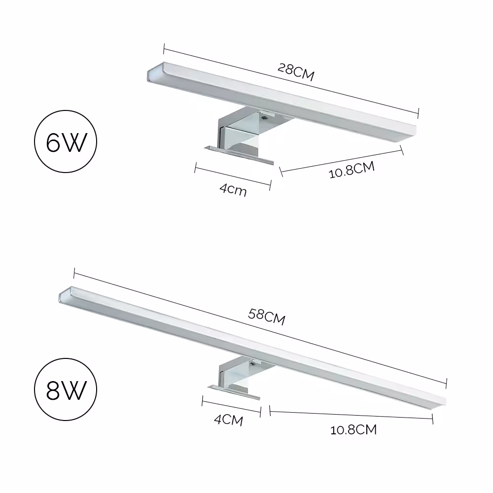 Lampada LED per specchio