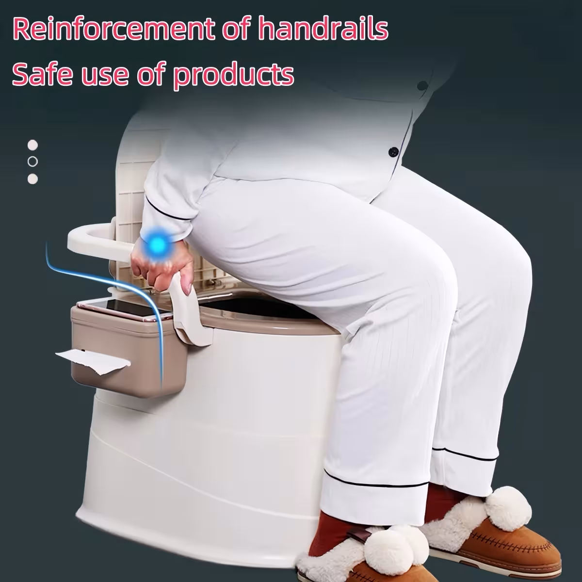 portable toilet with lid