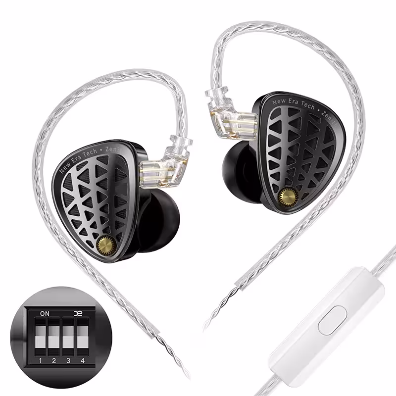 KZ Zenith high-end adjustable headphones with metal body dynamic driver