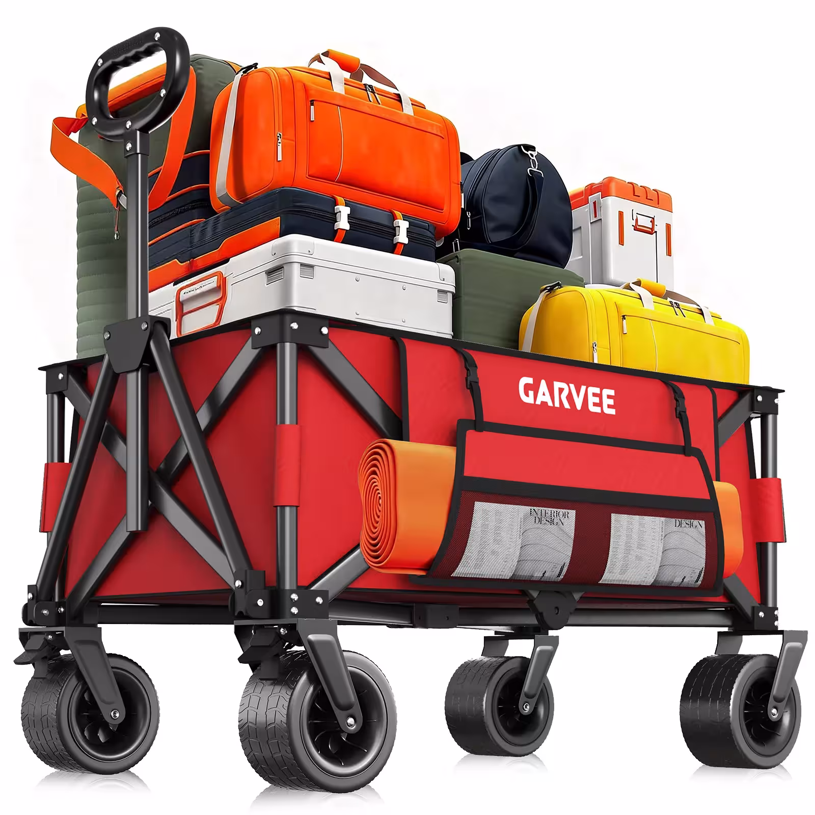 chariot de plage pliable