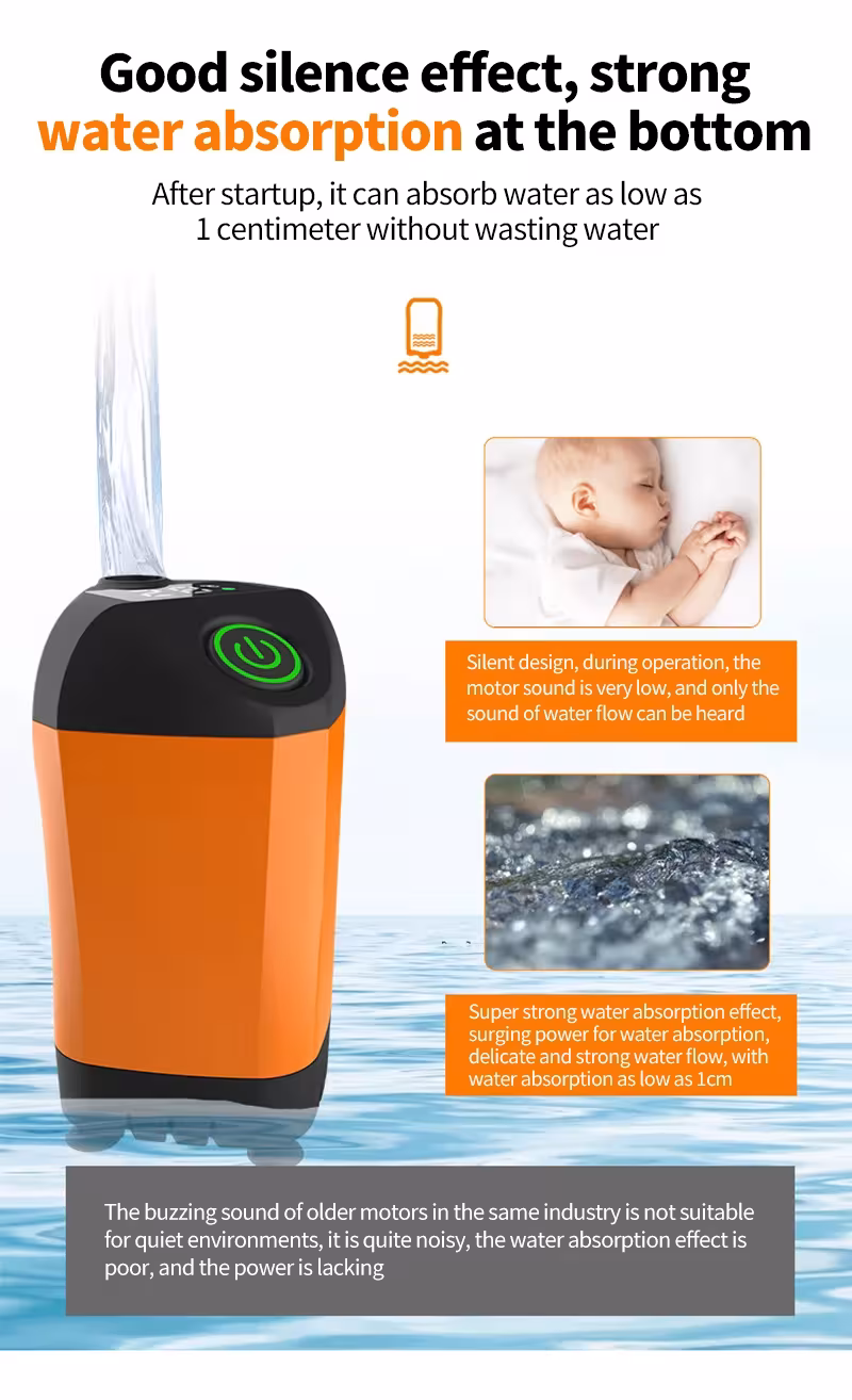 portable rechargeable shower pump