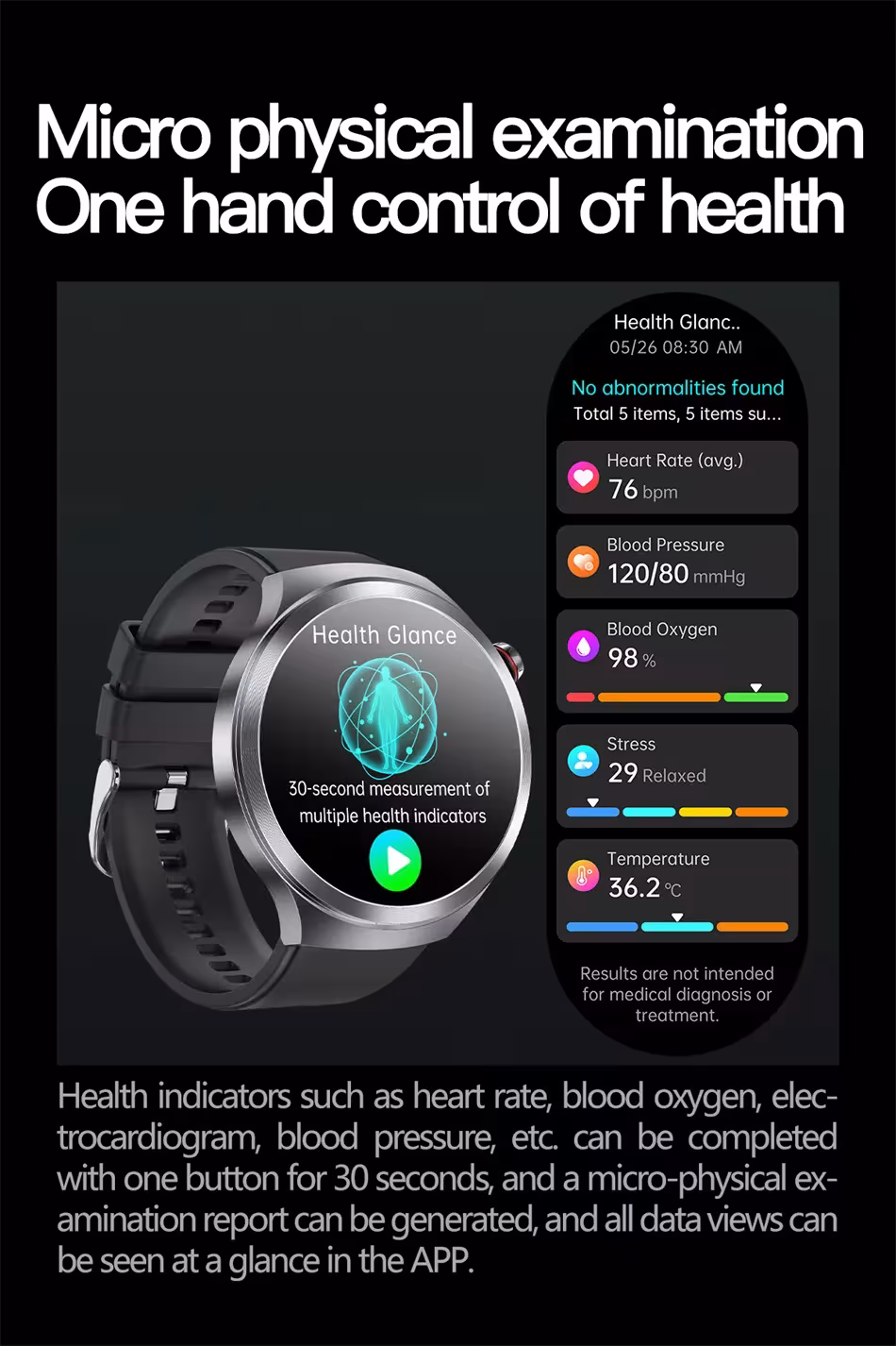 Montre intelligente avec verre saphir