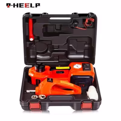 E-HEELP electric hydraulic jack set 5 tons with electric wrench and air pump