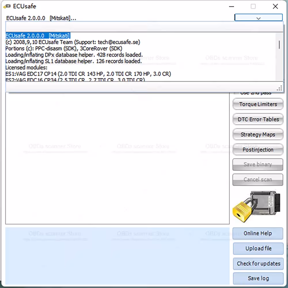 Strumento diagnostico ECU