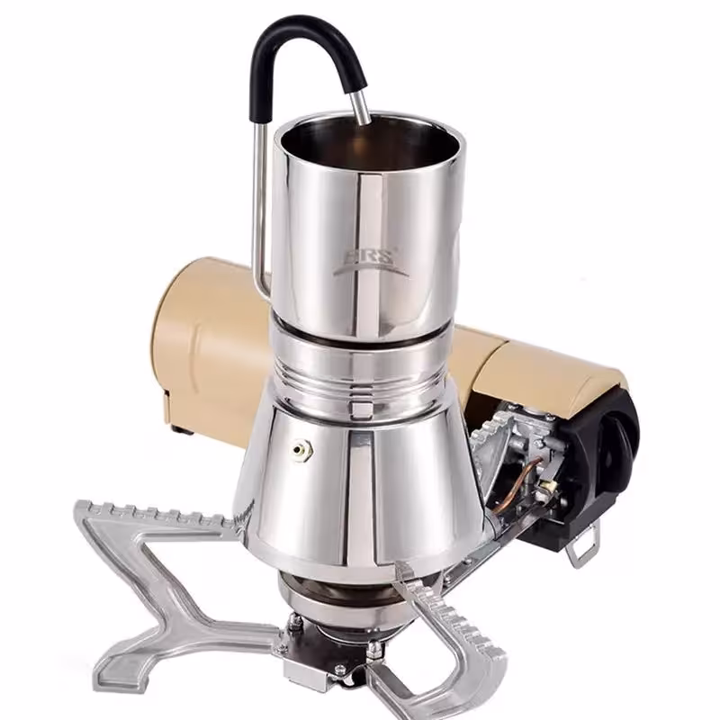 Caffettiera Moka Pot in acciaio inossidabile per fornelli da viaggio