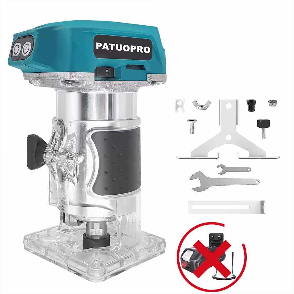 Cordless electric trimmer 5-speed for wood milling Makita 18V