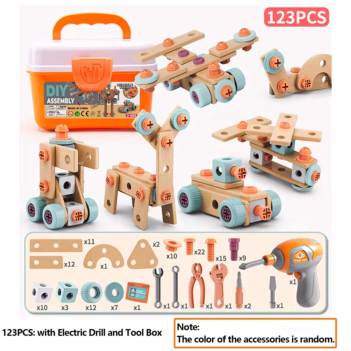 kit d'outils pour enfants avec perceuse électrique