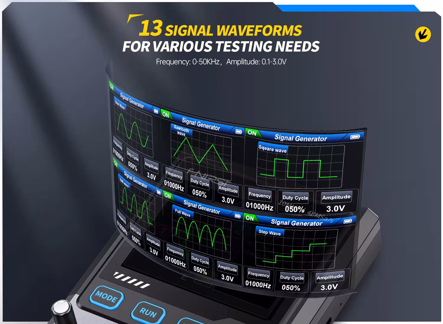 handheld oscilloscope transistor tester