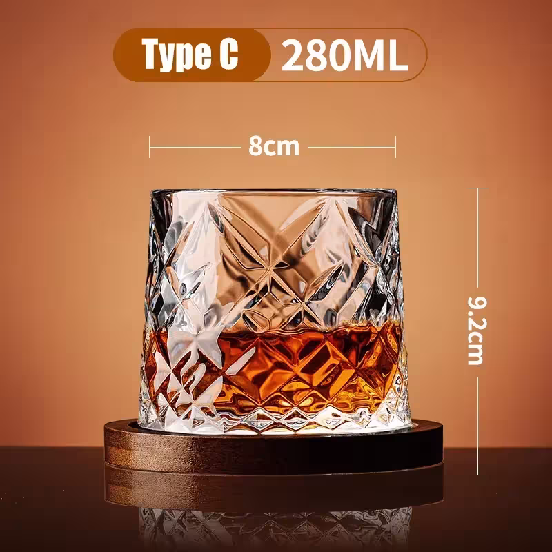 verre de cristal de whisky