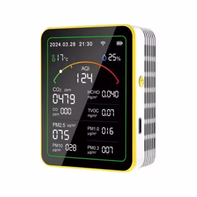 Misuratore di qualità dell'aria rilevatore di CO2 15 parametri funzione WiFi nella serra