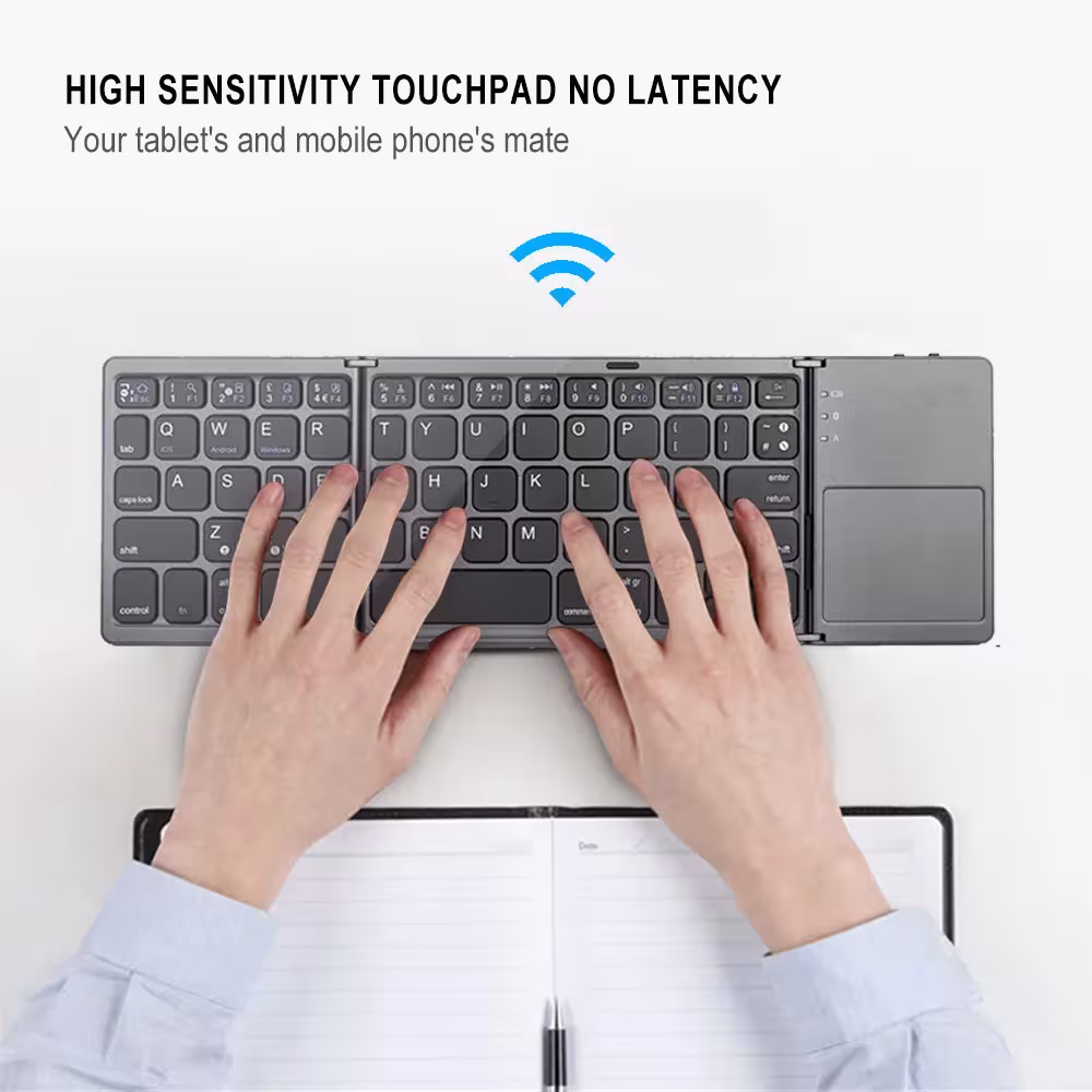 clavier Bluetooth pliable et portable