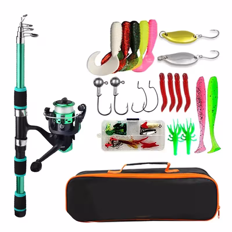 fishing set with roller