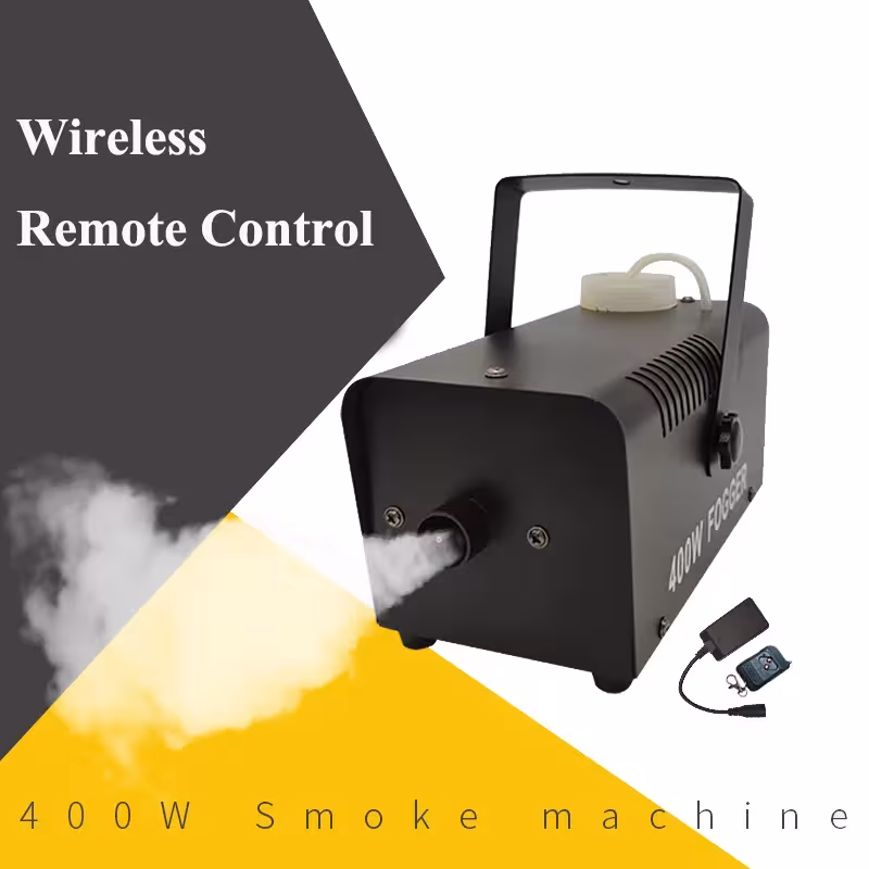 Mini machine à fumée 400W pour soirées DJ disco avec télécommande ou fil