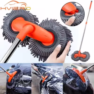 Kit de limpieza de coche con mopa de microfibra 113cm