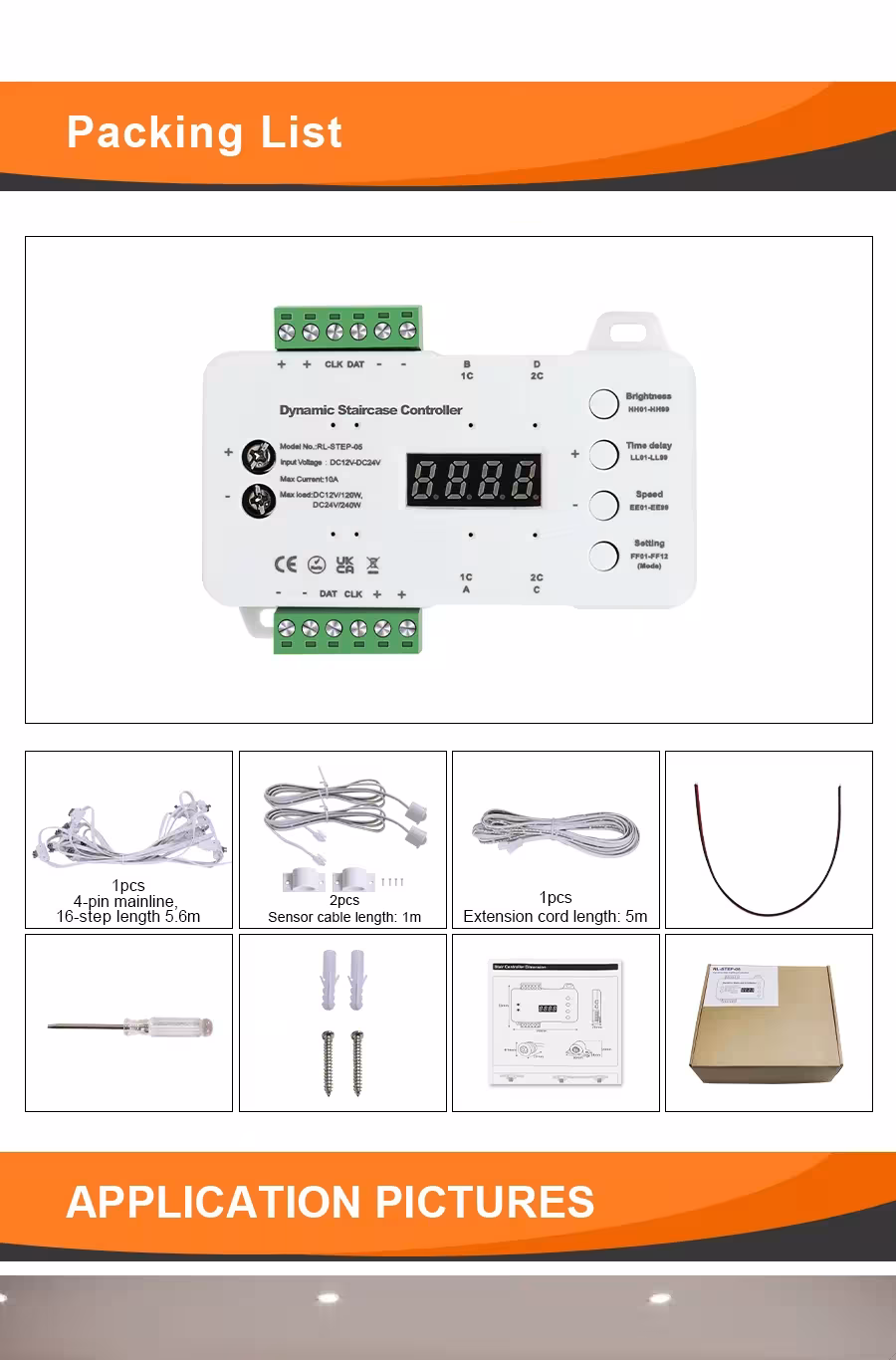 Motion sensor for stairs