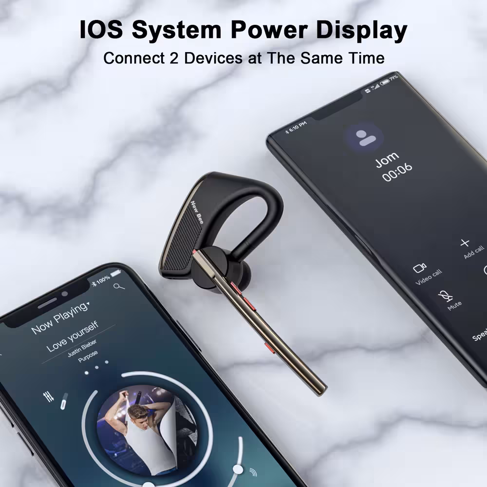 auriculares Bluetooth inalámbricos con supresión de ruido