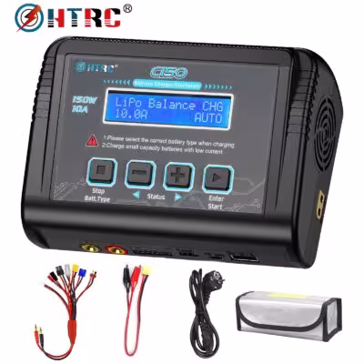 HTRC C150 Lipo Charger Balancing AC / DC 150W 10A batería de fusión