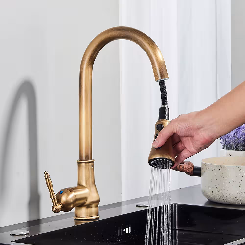 robinet de cuisine en laiton