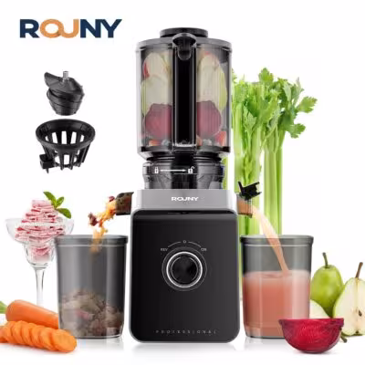 ROUNY Slow Juicer Cold Press 50RPM sin filtro de la máquina de exprimidor