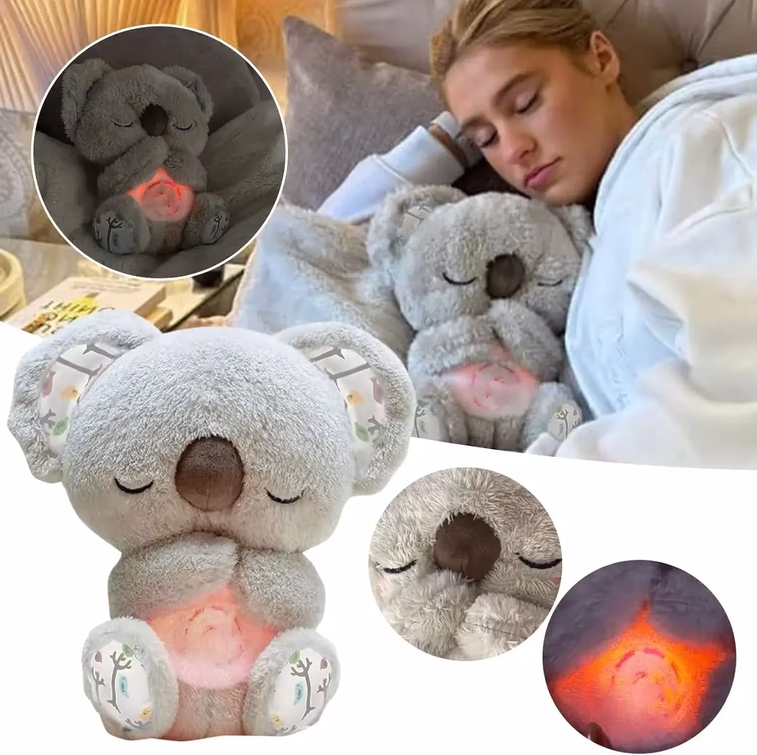 carboni di peluche per dormire