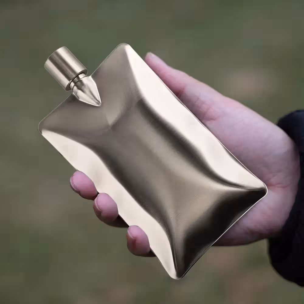 flat wine bottle