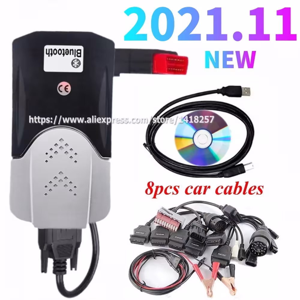 2026 VCI OBD2 Diagnostic Scanner 2021.11 Keygen Bluetooth Truck