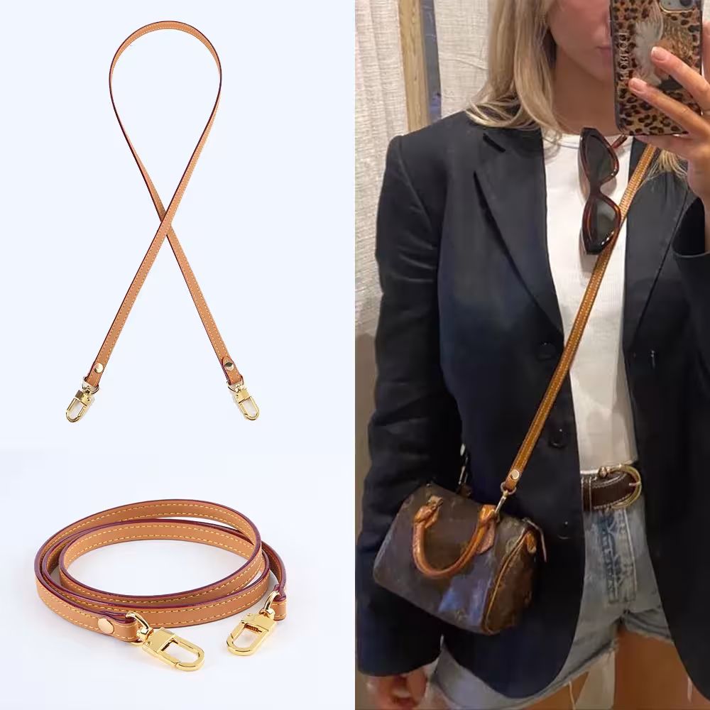 Cowhide handbag strap for women 100-110 cm