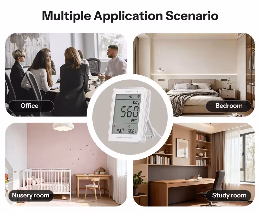 monitor della qualità dell'aria CO2