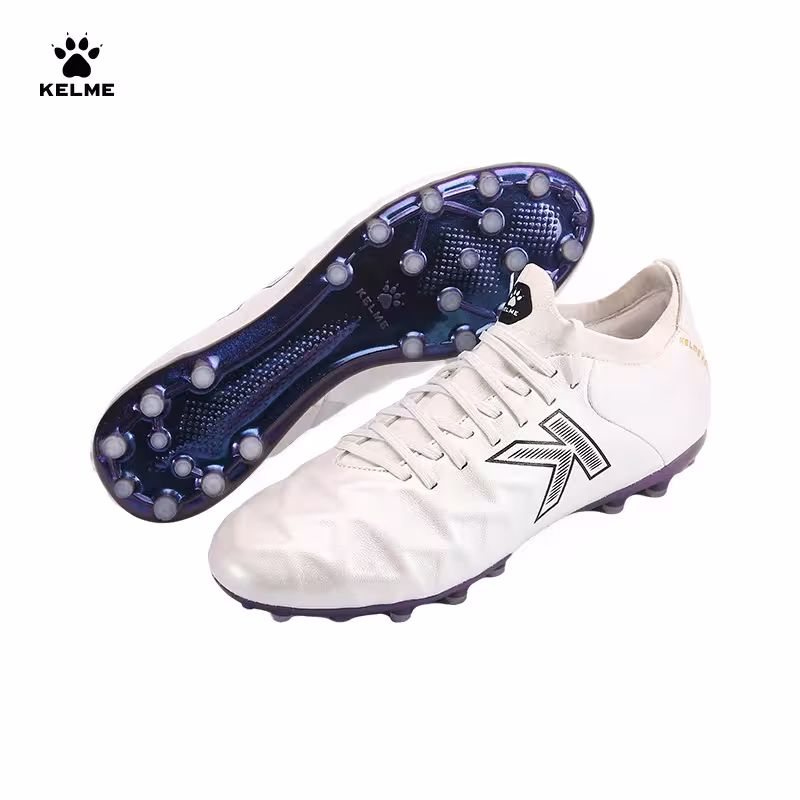 Scarpe da calcio KELME con tomaia in pelle di lucertola per erba artificiale con cuscinetti antiscivolo ZX80121058