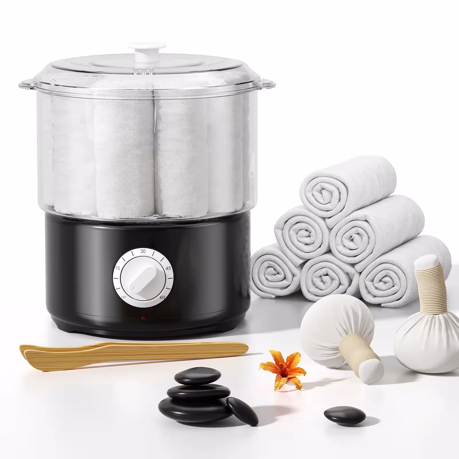 Scaldasalviette per spa bellezza 202 ° F in 10 minuti sterilizzazione a vapore