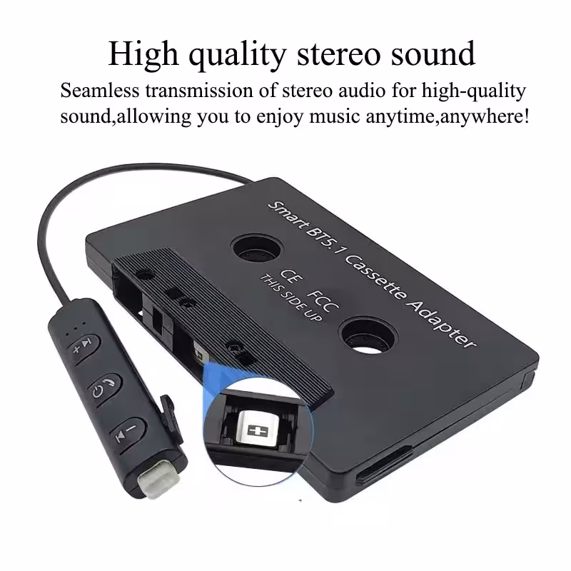 automobilio kasetės adapteris Bluetooth